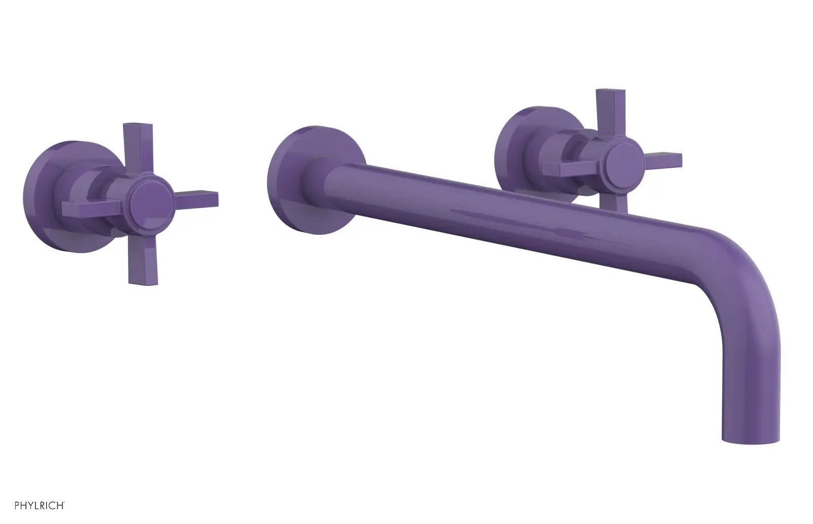 Phylrich BASIC Wall Tub Set 14" Spout - Blade Cross Handles by Phylrich