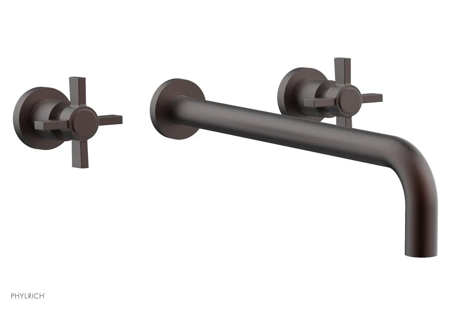 Phylrich BASIC Wall Tub Set 14" Spout - Blade Cross Handles by Phylrich