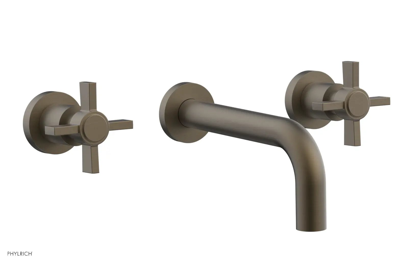 Phylrich BASIC Wall Tub Set - Blade Cross Handles by Phylrich