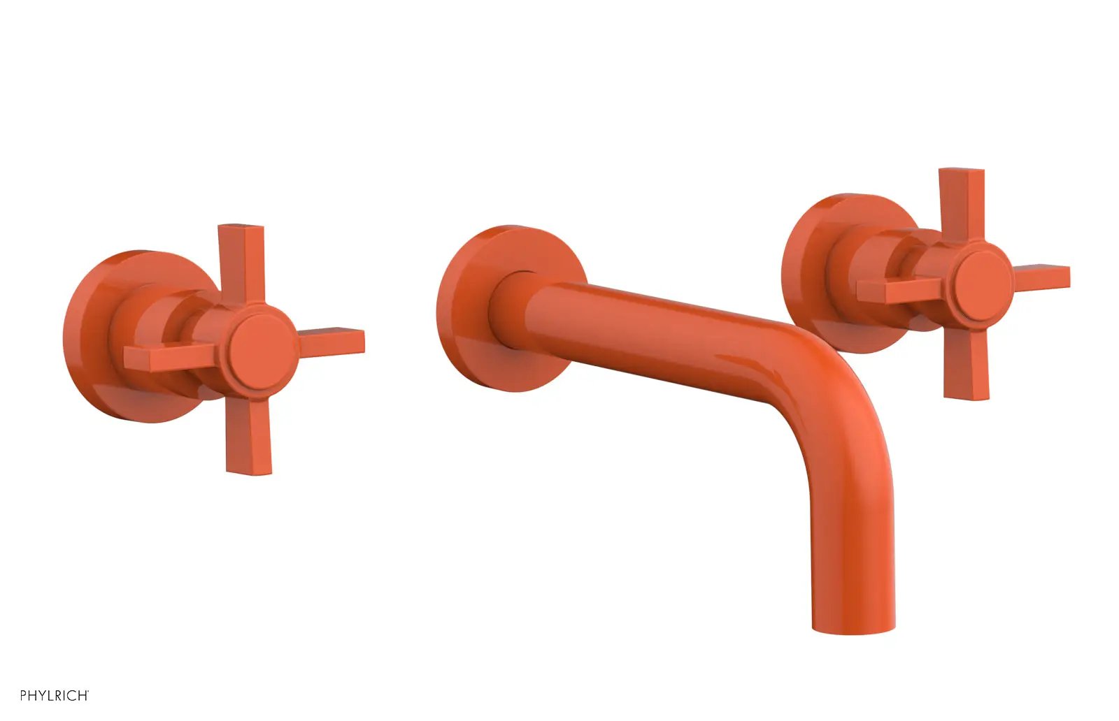 Phylrich BASIC Wall Tub Set - Blade Cross Handles by Phylrich