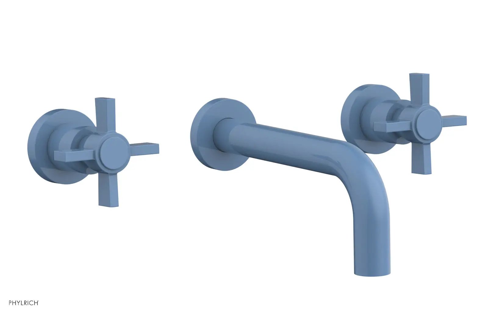 Phylrich BASIC Wall Tub Set - Blade Cross Handles by Phylrich