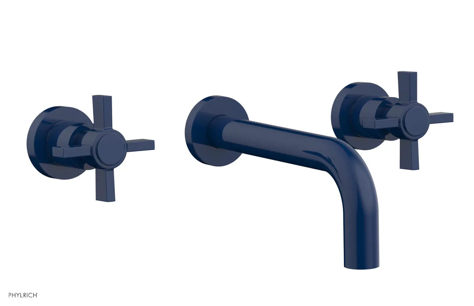 Phylrich BASIC Wall Tub Set - Blade Cross Handles by Phylrich