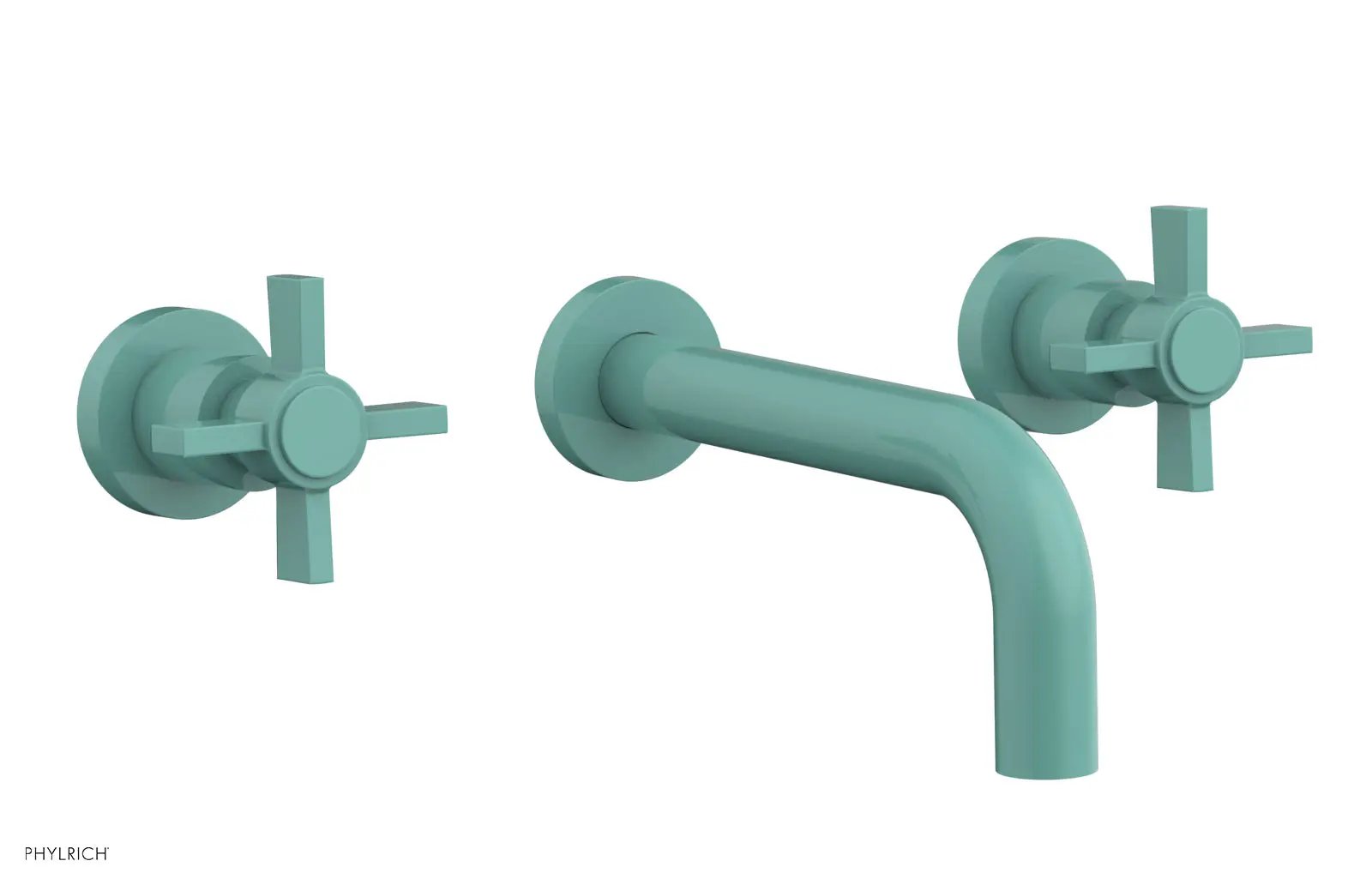 Phylrich BASIC Wall Tub Set - Blade Cross Handles by Phylrich