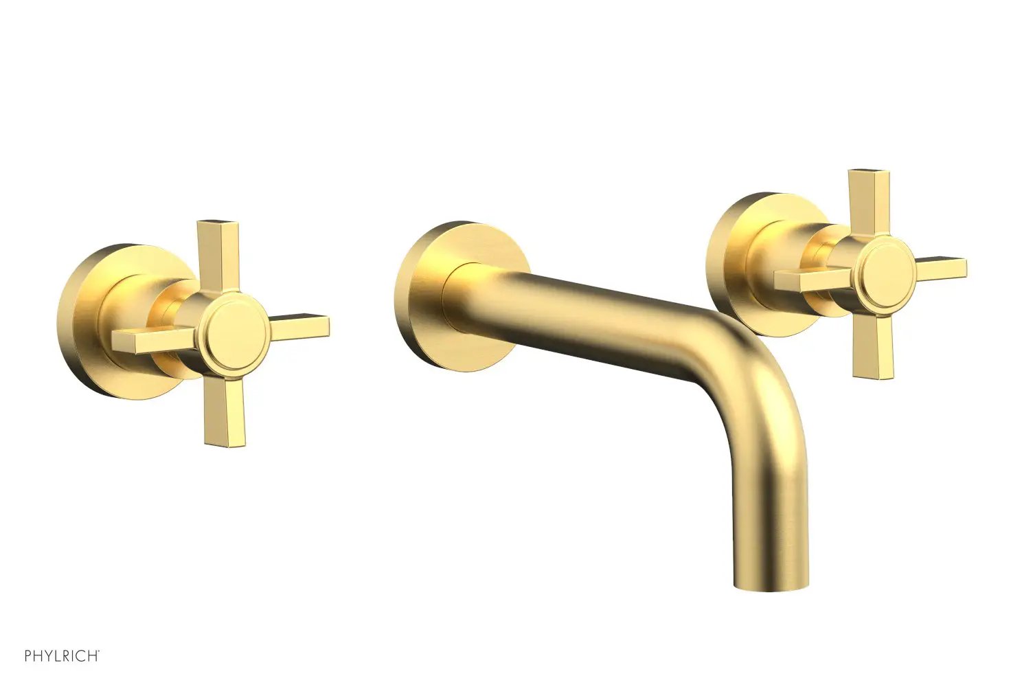 Phylrich BASIC Wall Tub Set - Blade Cross Handles by Phylrich