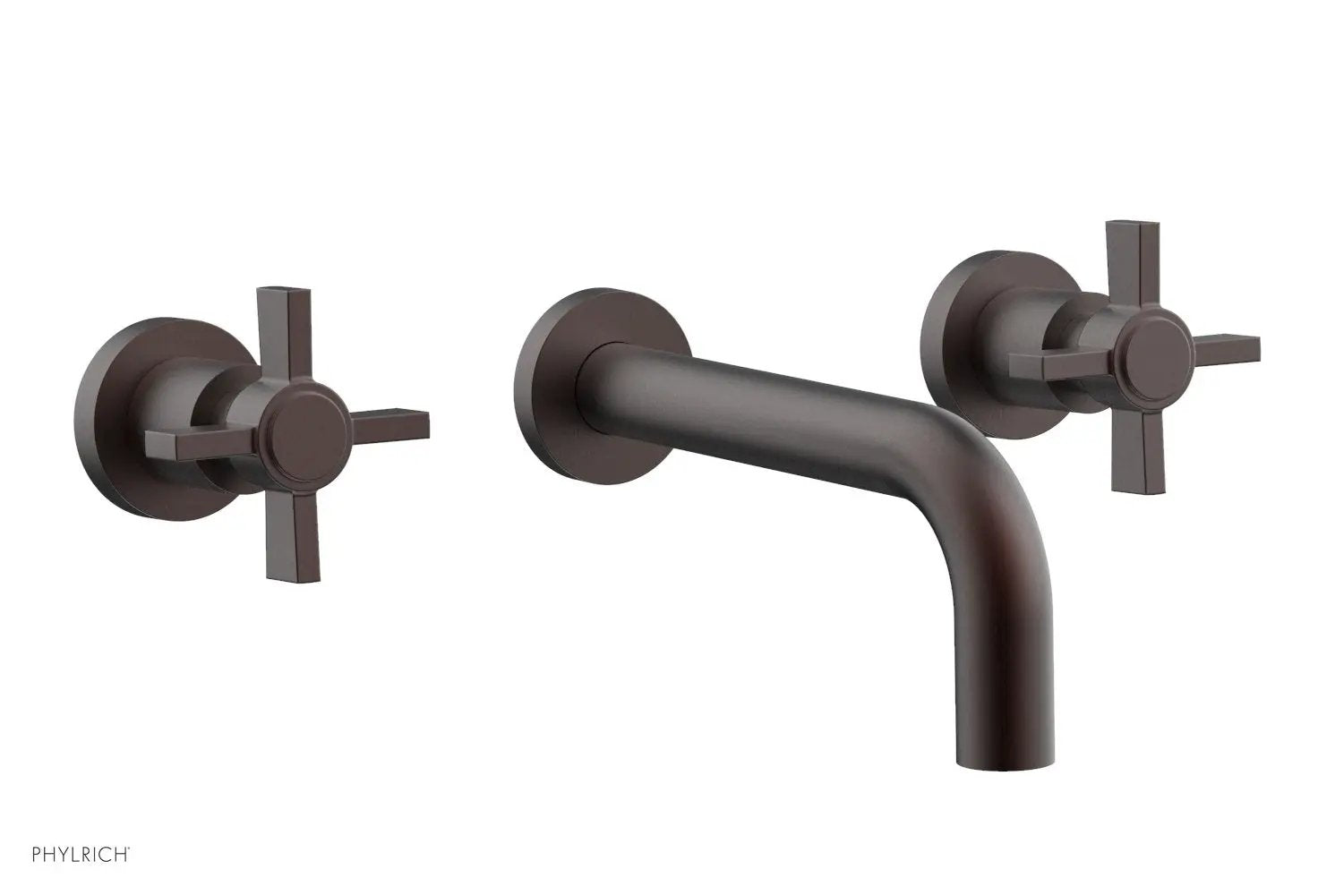 Phylrich BASIC Wall Tub Set - Blade Cross Handles by Phylrich