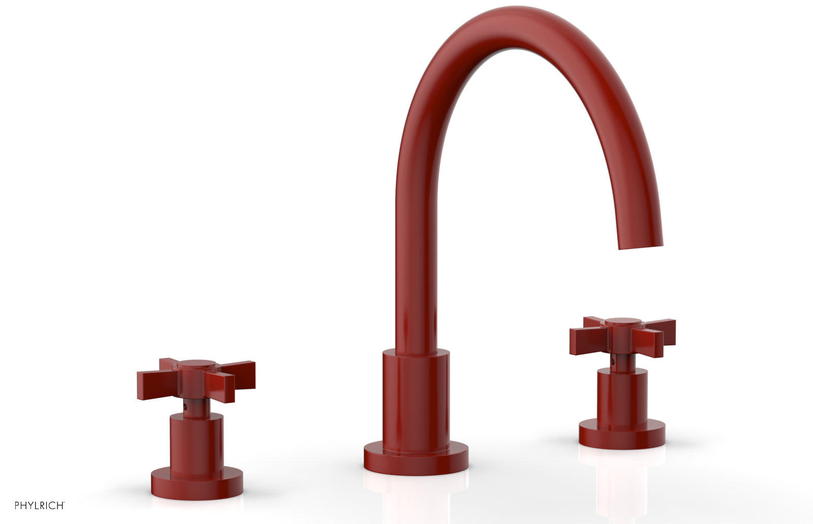 Phylrich BASIC Deck Tub Set - Blade Cross Handles by Phylrich