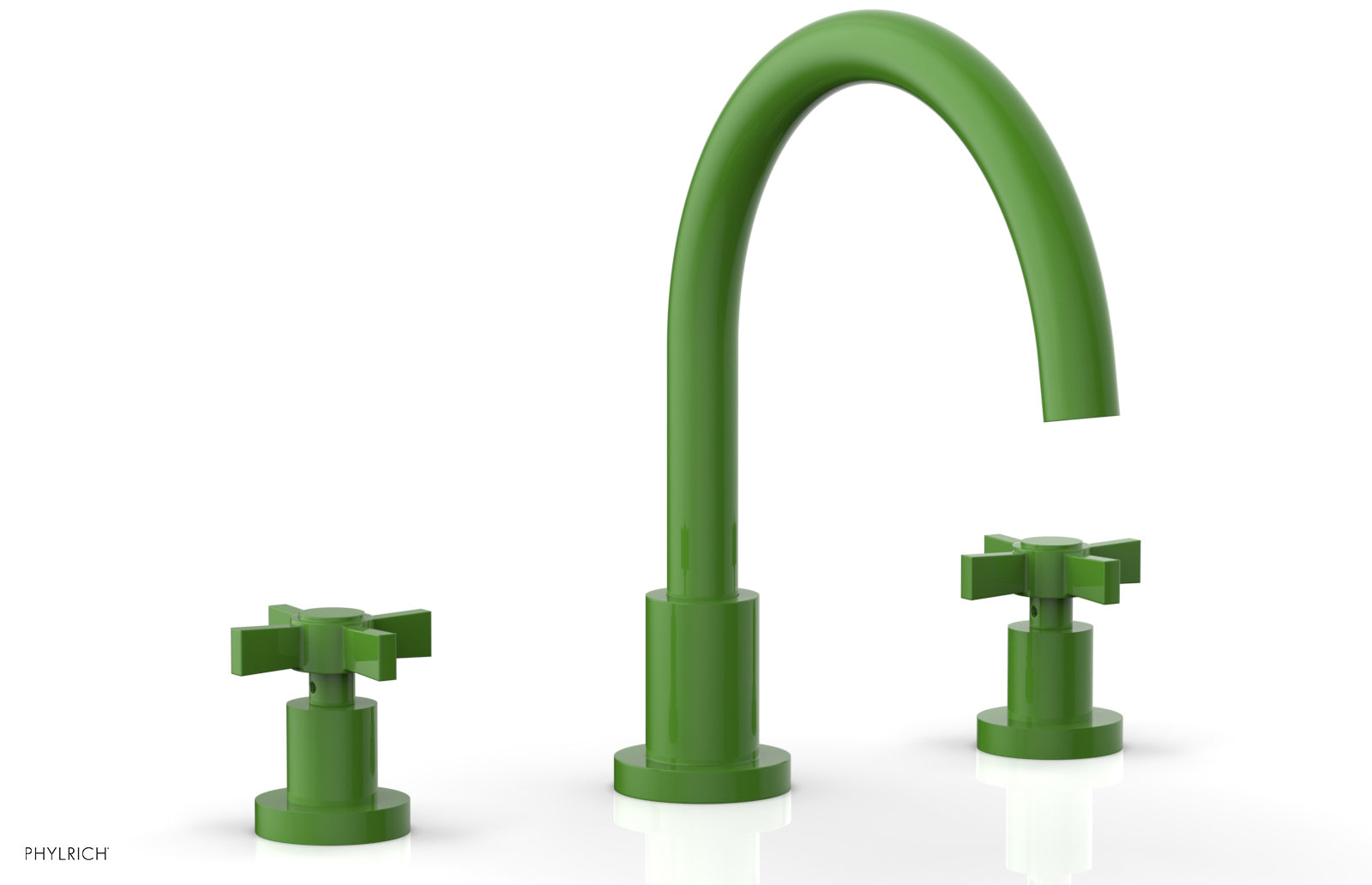 Phylrich BASIC Deck Tub Set - Blade Cross Handles by Phylrich