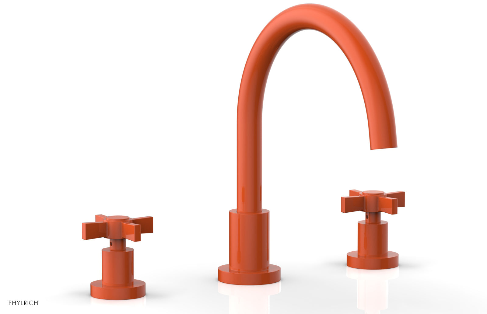 Phylrich BASIC Deck Tub Set - Blade Cross Handles by Phylrich