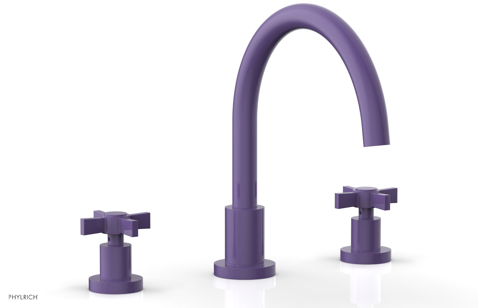 Phylrich BASIC Deck Tub Set - Blade Cross Handles by Phylrich