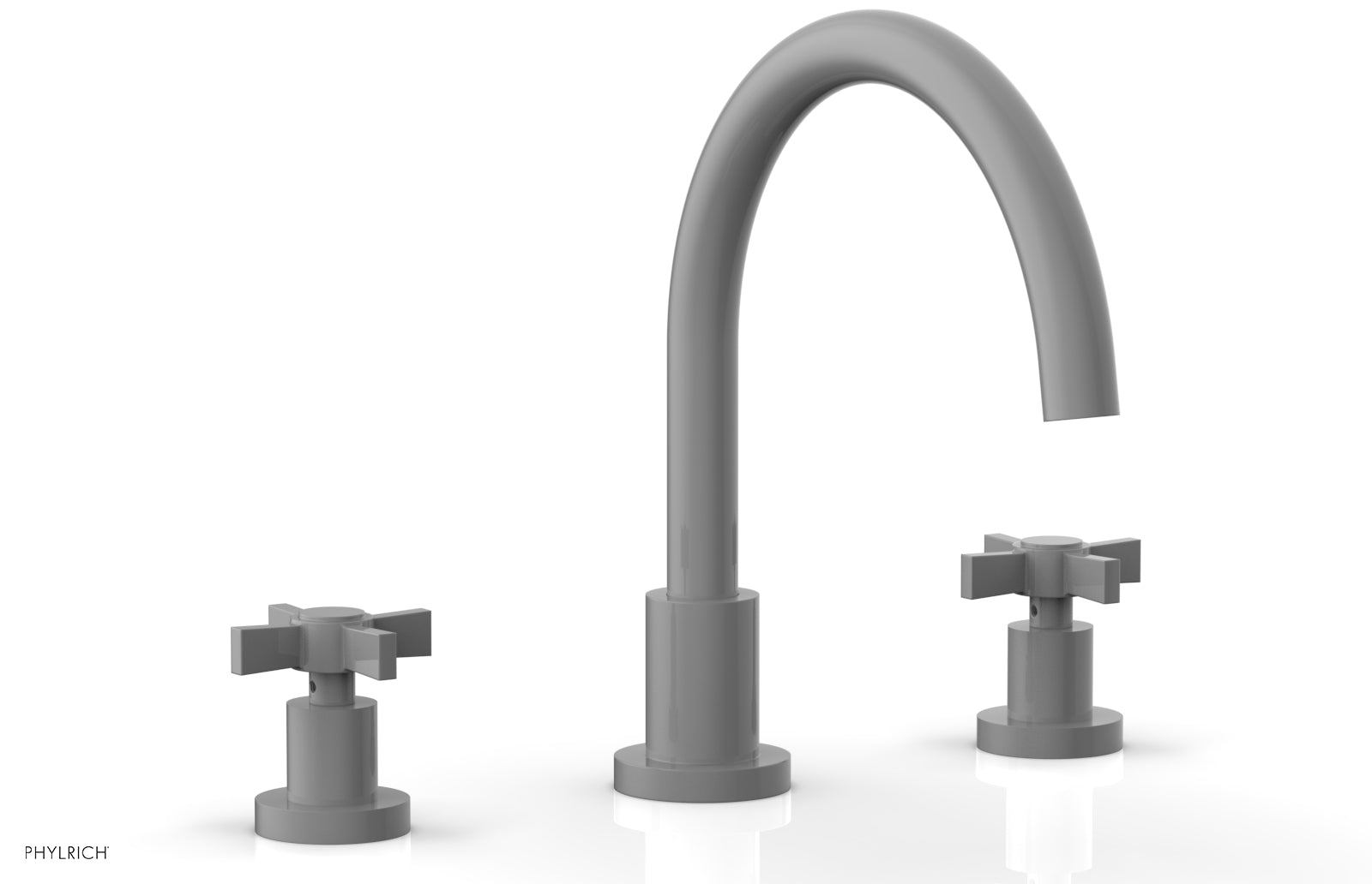 Phylrich BASIC Deck Tub Set - Blade Cross Handles by Phylrich