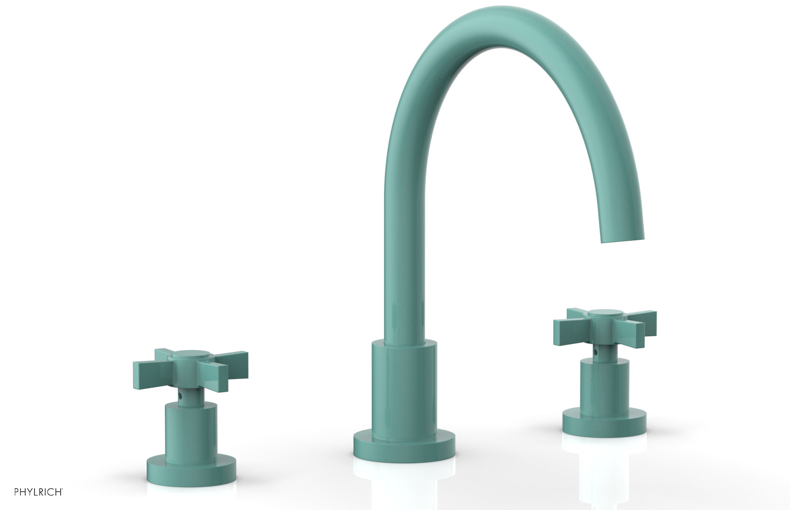 Phylrich BASIC Deck Tub Set - Blade Cross Handles by Phylrich