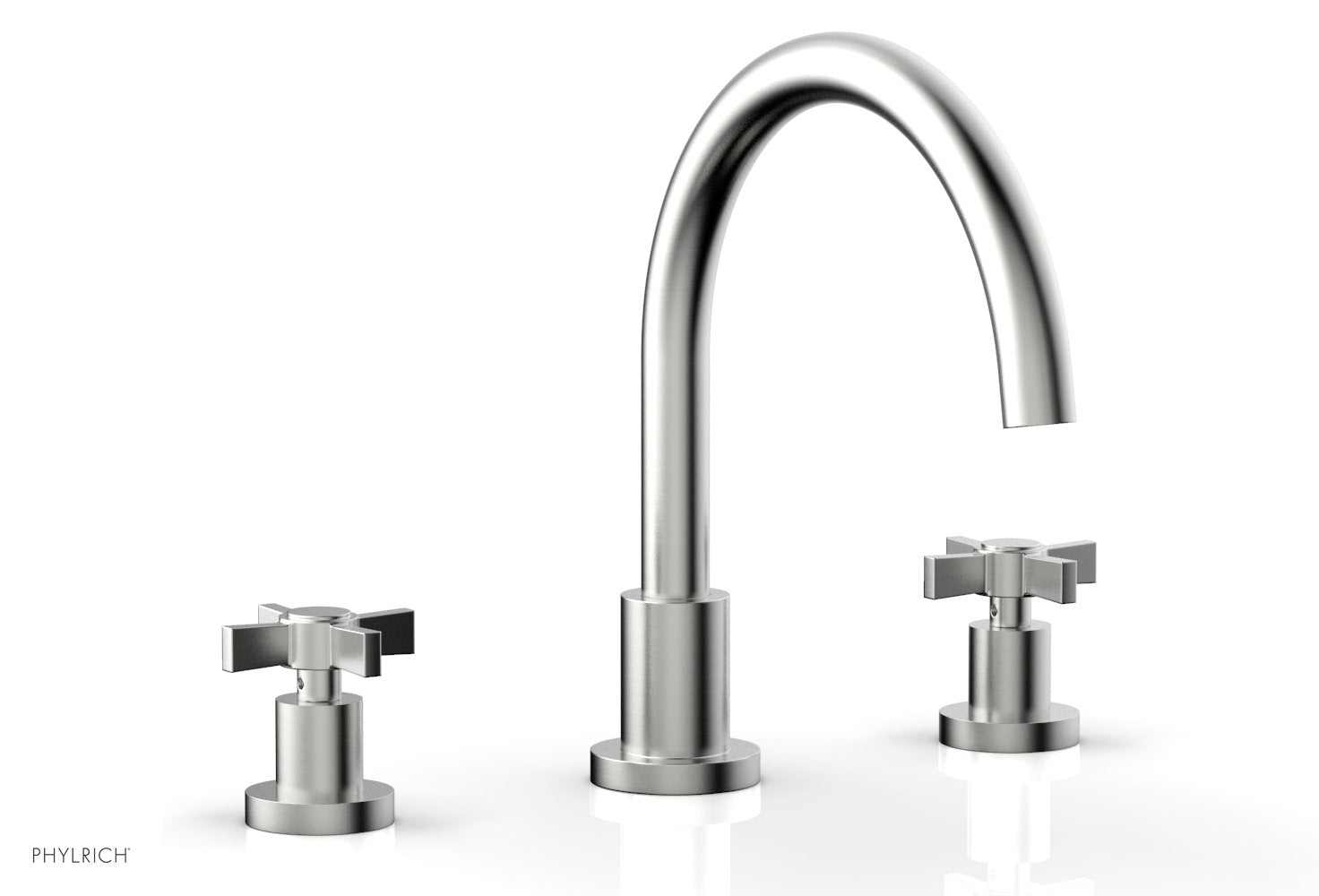Phylrich BASIC Deck Tub Set - Blade Cross Handles by Phylrich