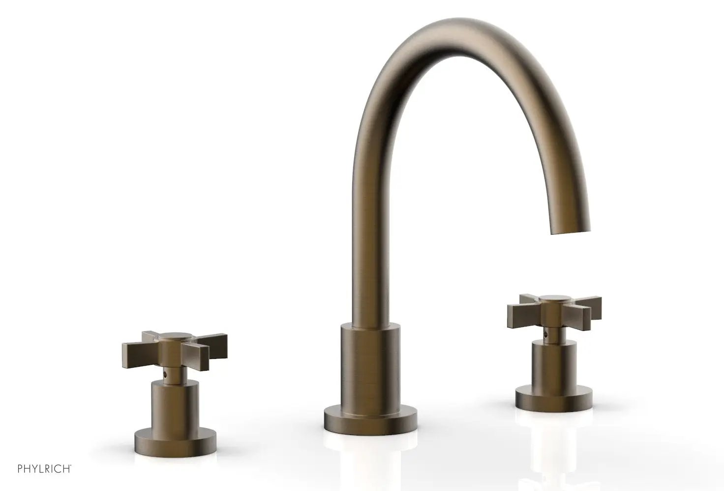 Phylrich BASIC Deck Tub Set - Blade Cross Handles by Phylrich