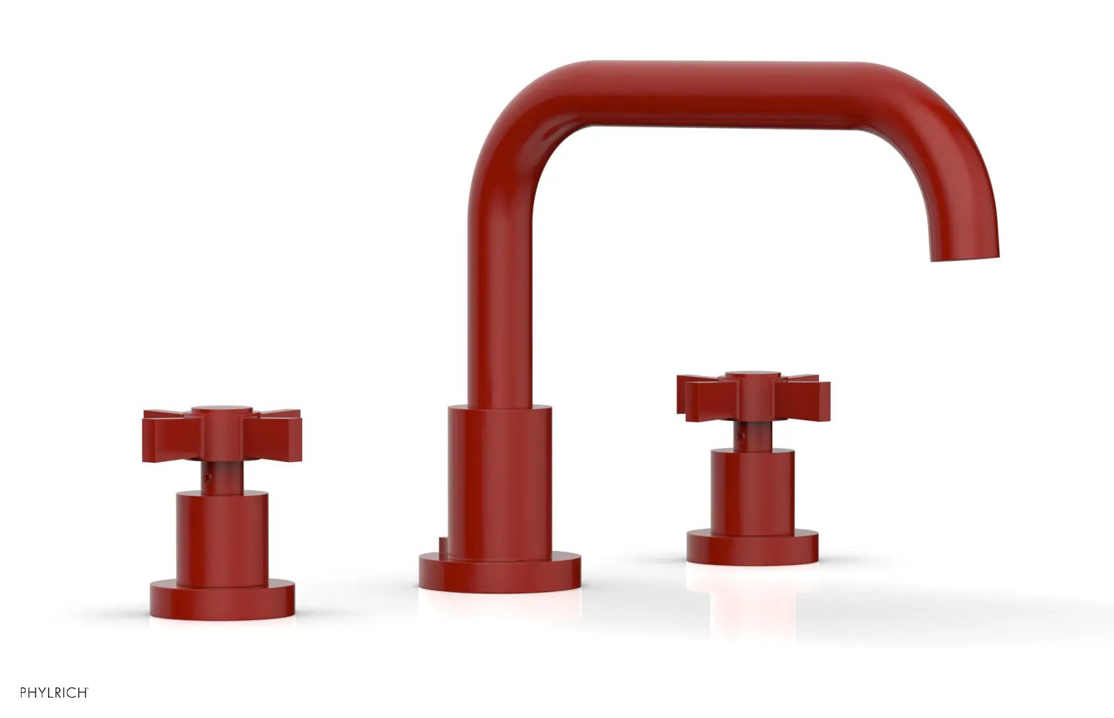 Phylrich BASIC Deck Tub Set - Blade Cross Handles by Phylrich