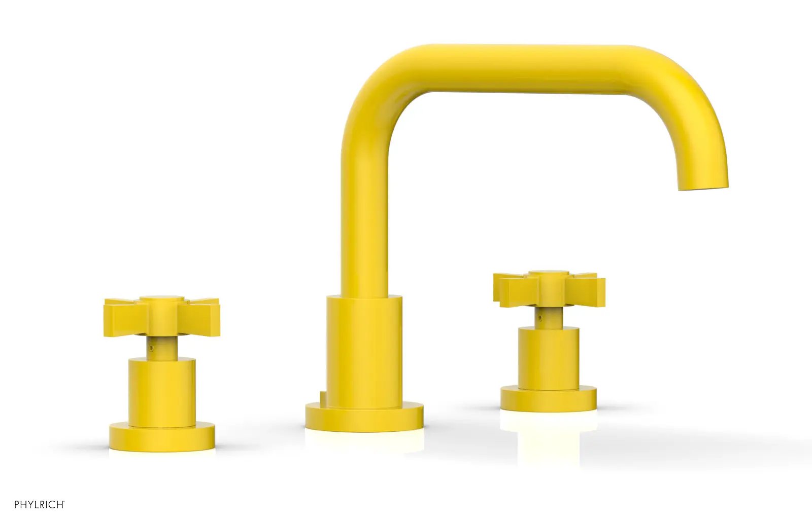 Phylrich BASIC Deck Tub Set - Blade Cross Handles by Phylrich