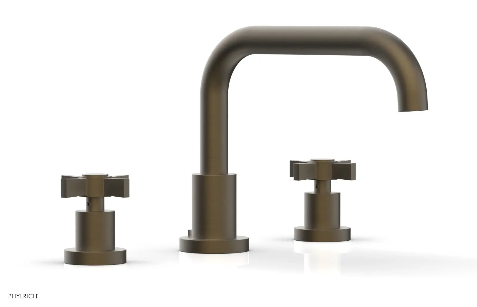 Phylrich BASIC Deck Tub Set - Blade Cross Handles by Phylrich