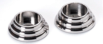 polished chrome rosette