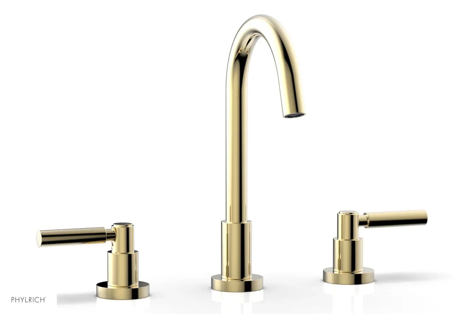 Phylrich BASIC Widespread Faucet, 10 1/2" High Spout, Lever Handles by Phylrich
