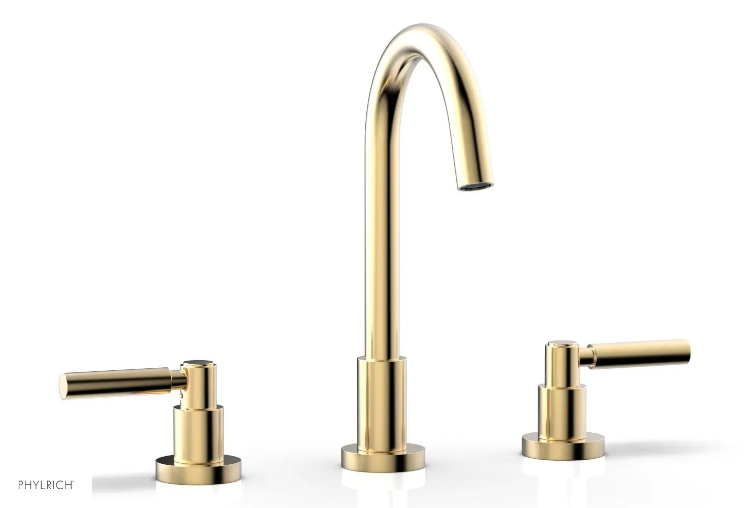 Phylrich BASIC Widespread Faucet, 10 1/2" High Spout, Lever Handles by Phylrich