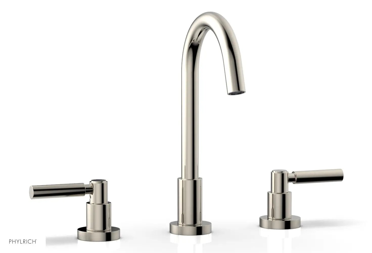 Phylrich BASIC Widespread Faucet, 10 1/2" High Spout, Lever Handles by Phylrich