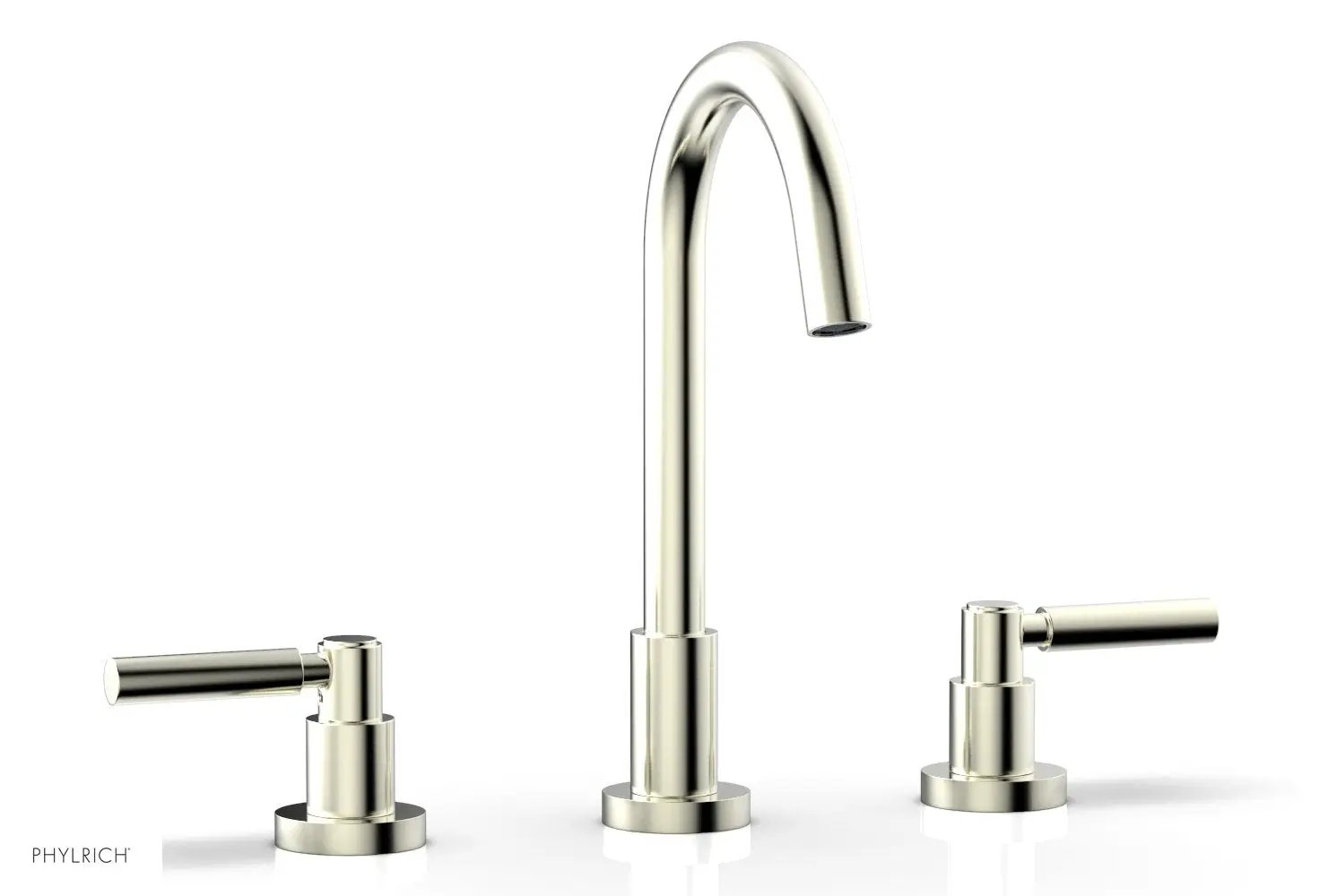 Phylrich BASIC Widespread Faucet, 10 1/2" High Spout, Lever Handles by Phylrich