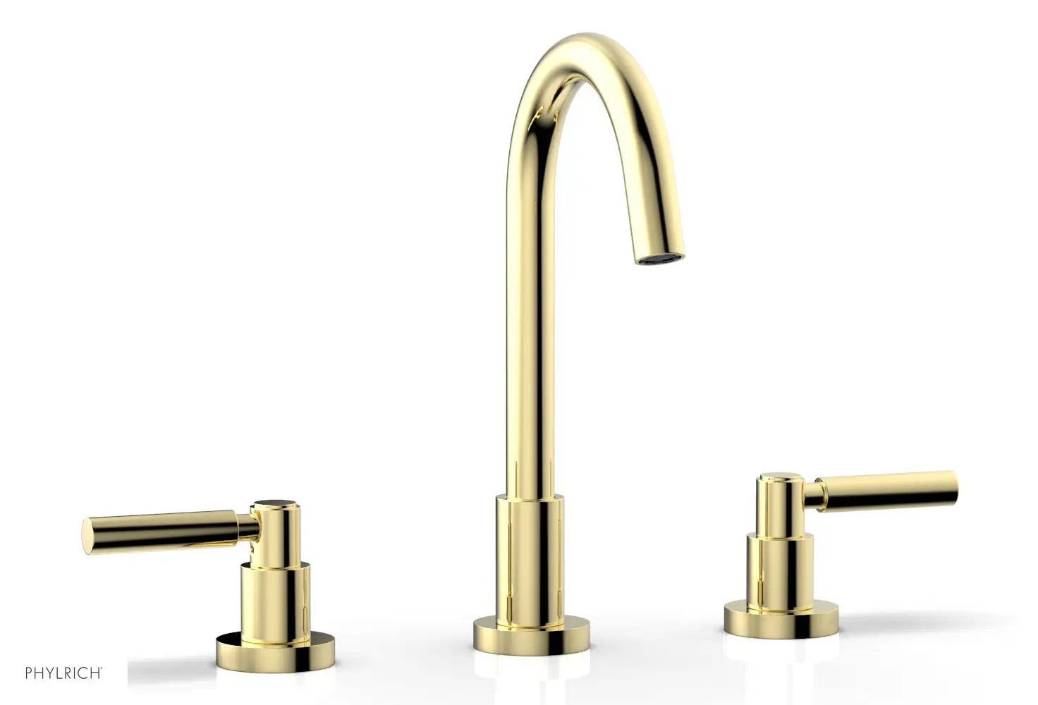 Phylrich BASIC Widespread Faucet, 10 1/2" High Spout, Lever Handles by Phylrich