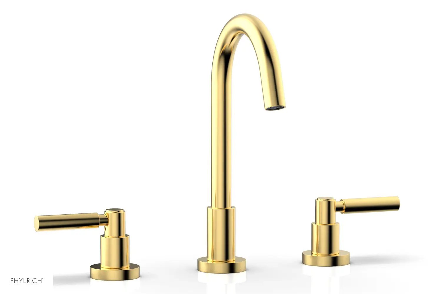 Phylrich BASIC Widespread Faucet, 10 1/2" High Spout, Lever Handles by Phylrich