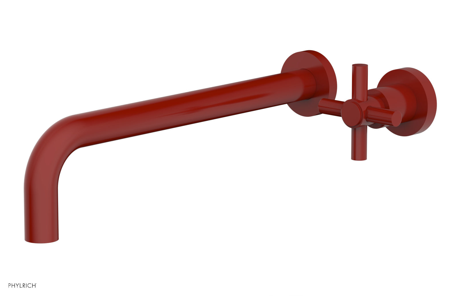 Phylrich BASIC 12" Single Handle Wall Lavatory Set - Cross Handle