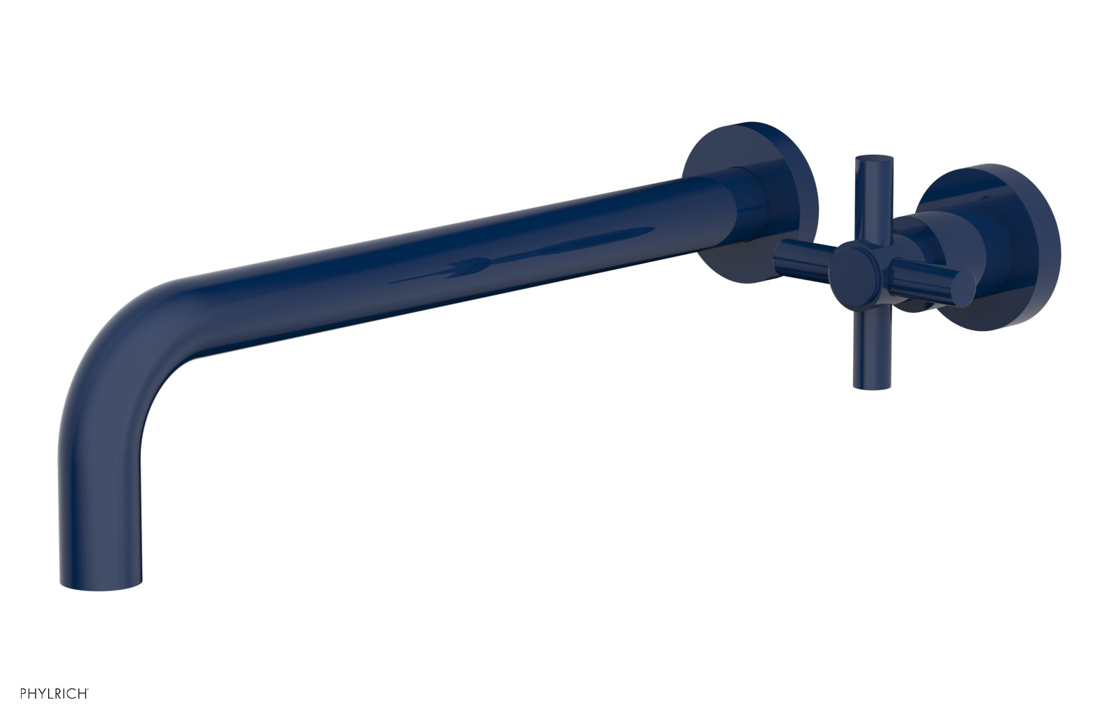 Phylrich BASIC 12" Single Handle Wall Lavatory Set - Cross Handle