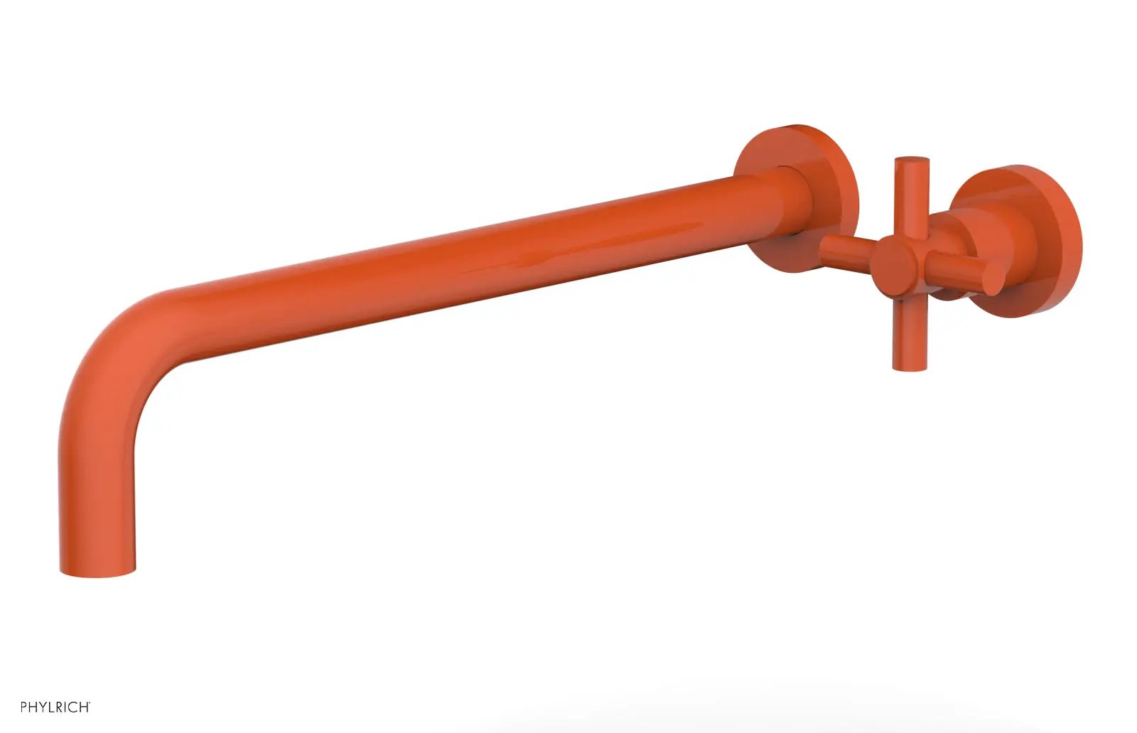 Phylrich BASIC 14" Single Handle Wall Lavatory Set - Cross Handle by Phylrich