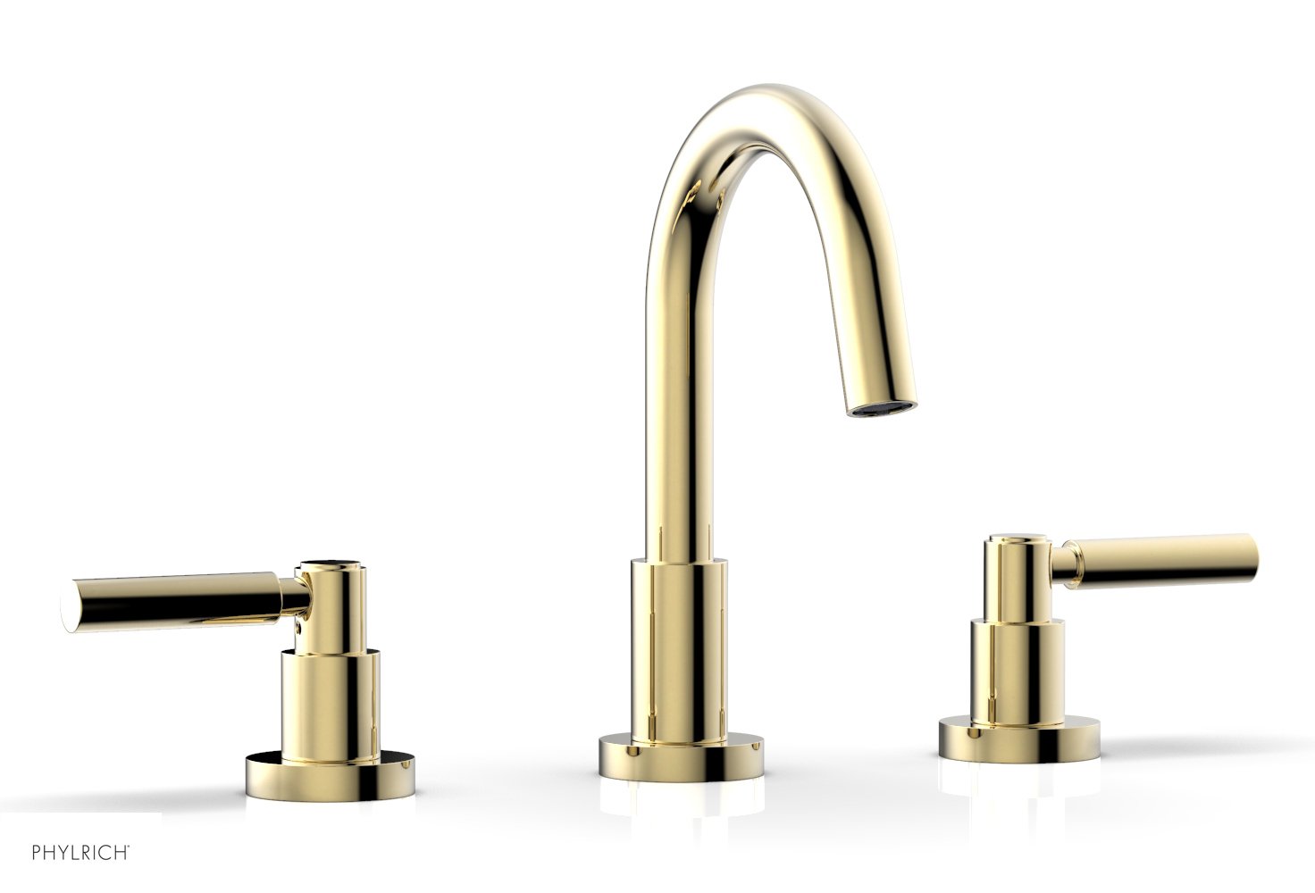 Phylrich BASIC Widespread Faucet, 8 1/2" High Spout, Lever Handles by Phylrich