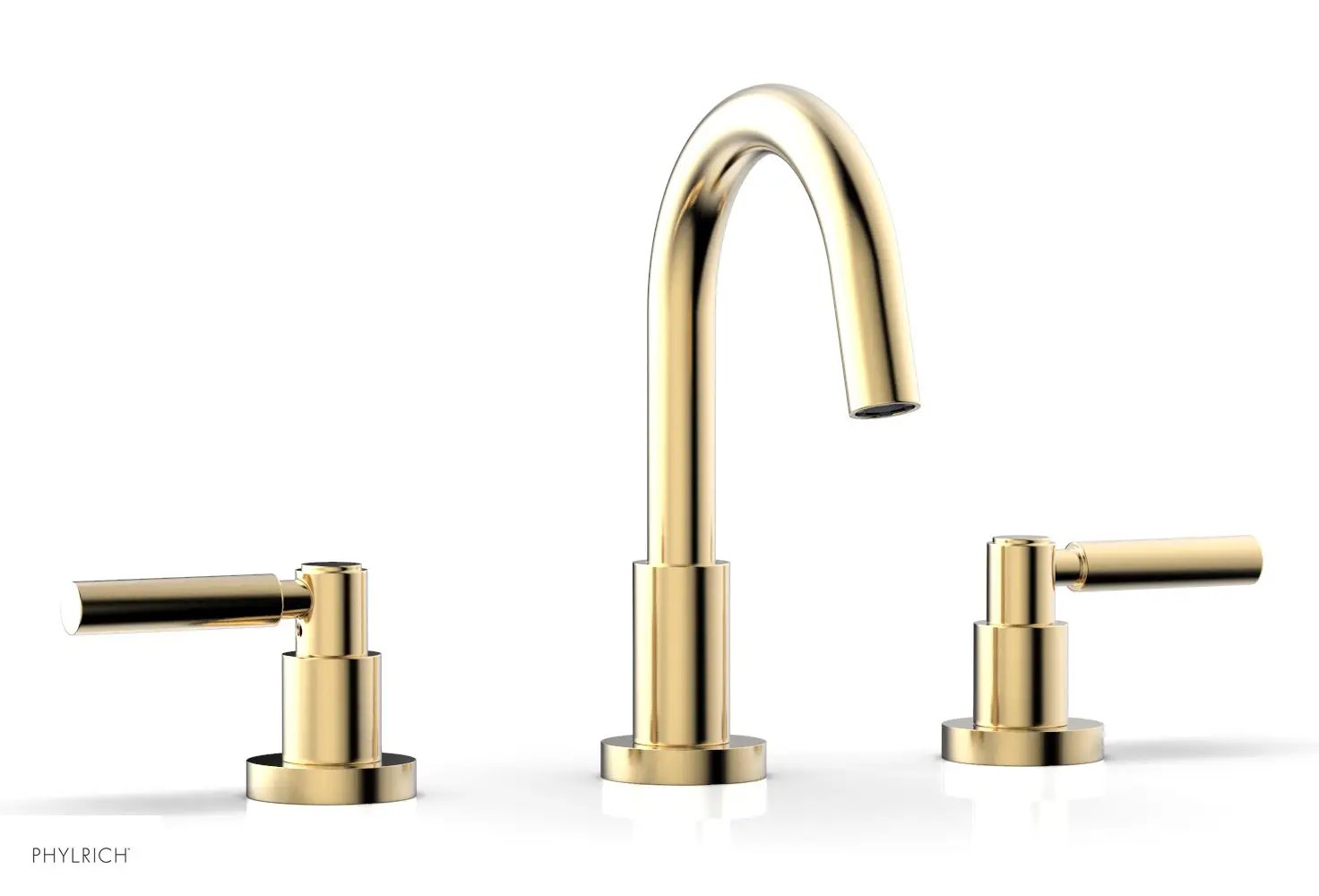 Phylrich BASIC Widespread Faucet, 8 1/2" High Spout, Lever Handles by Phylrich