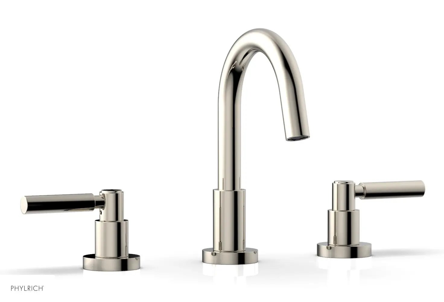 Phylrich BASIC Widespread Faucet, 8 1/2" High Spout, Lever Handles by Phylrich