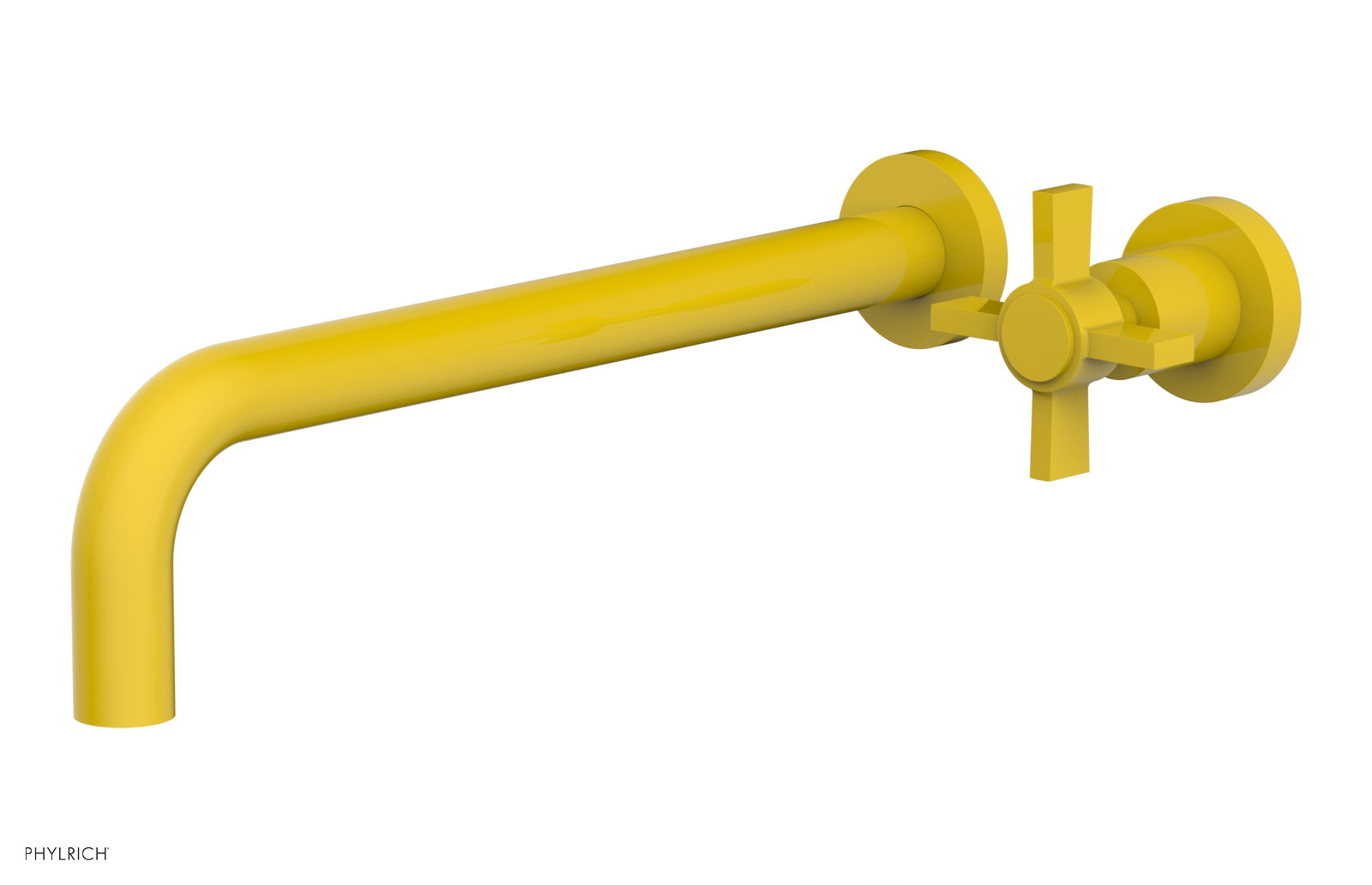 Phylrich BASIC 12" Single Handle Wall Lavatory Set - Cross Handle