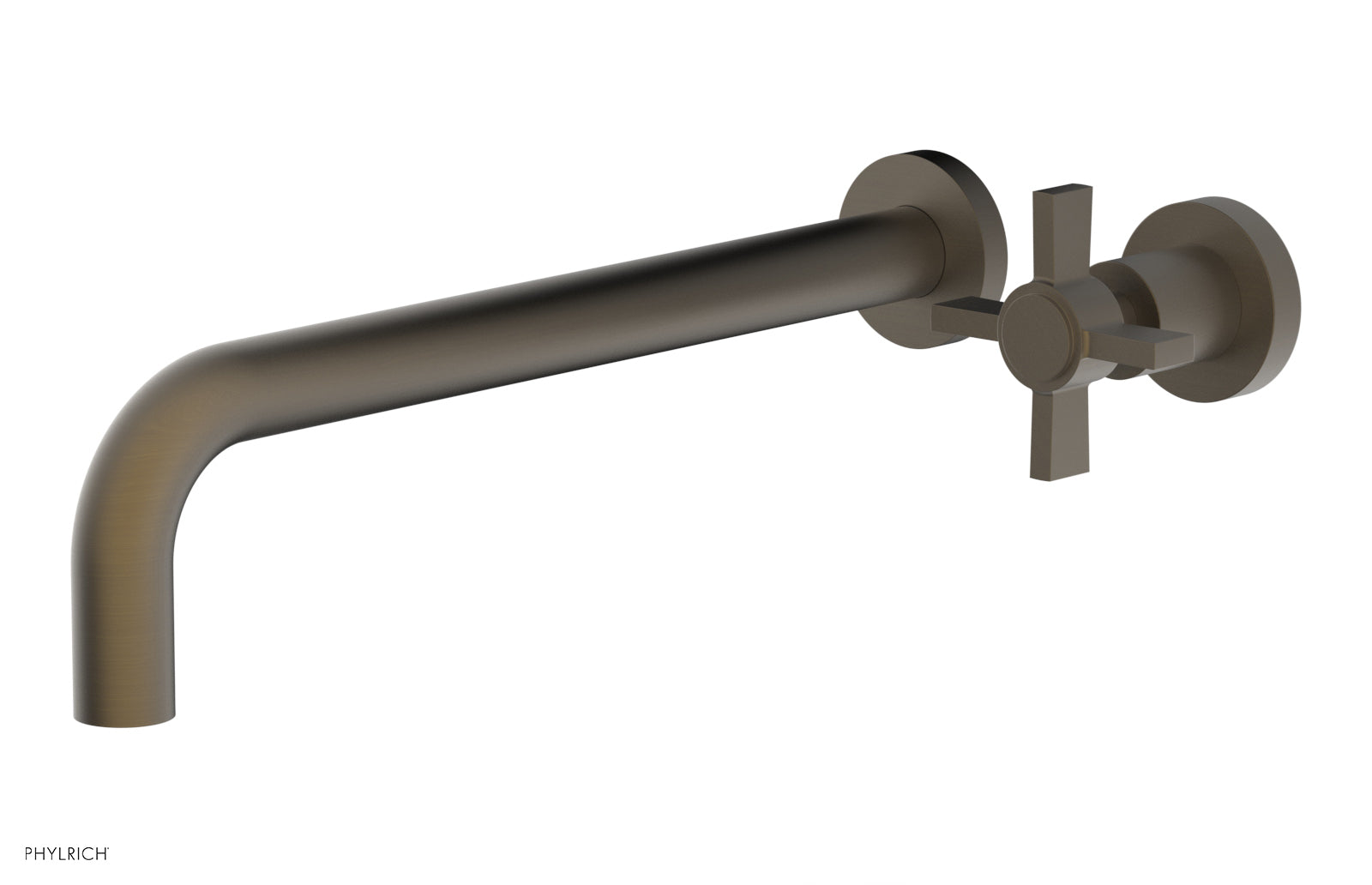 Phylrich BASIC 12" Single Handle Wall Lavatory Set - Cross Handle by Phylrich