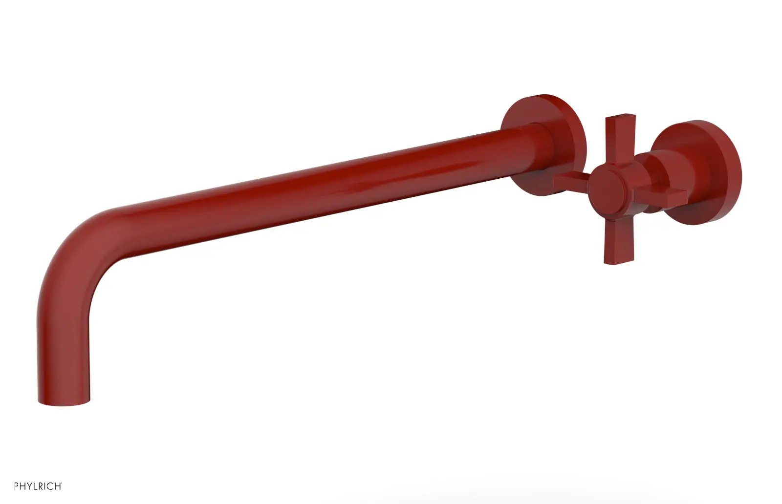 Phylrich BASIC 14" Single Handle Wall Lavatory Set - Cross Handle by Phylrich