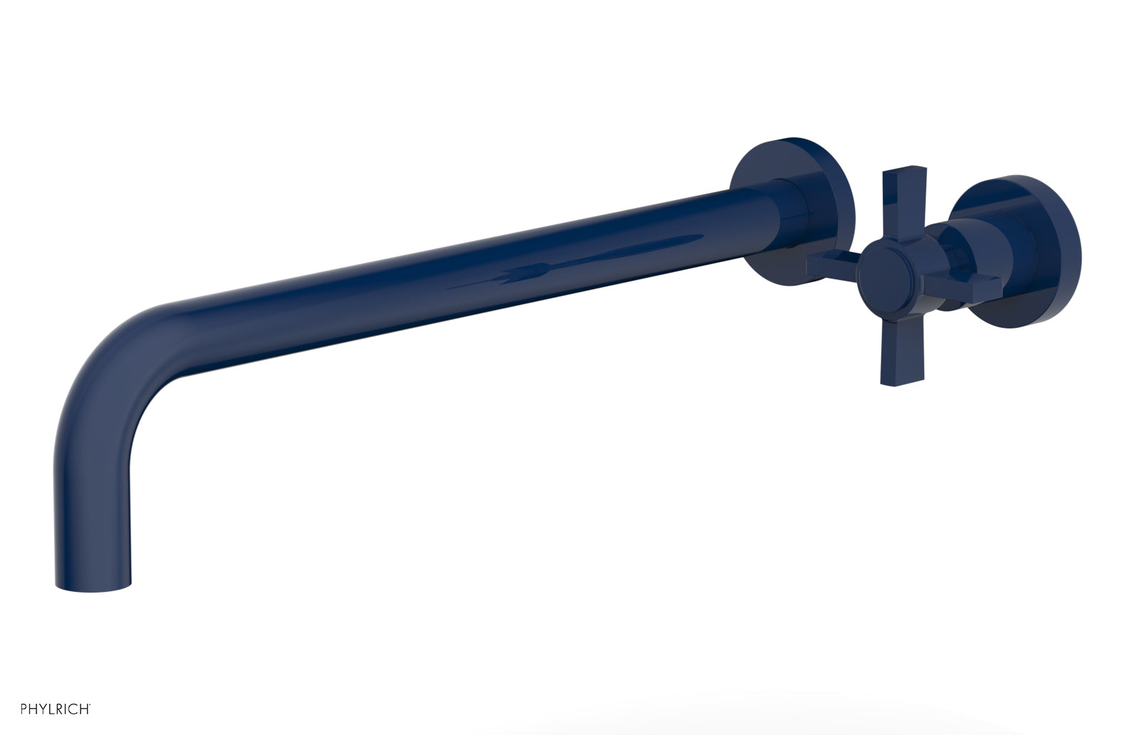 Phylrich BASIC 14" Single Handle Wall Lavatory Set - Cross Handle