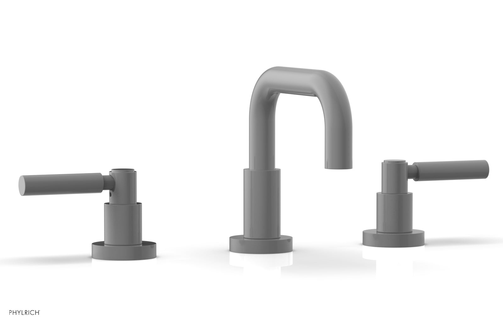 Phylrich BASIC Widespread Faucet, 6 3/8" High Spout, Lever Handles