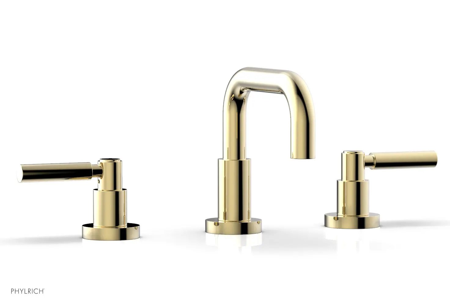 Phylrich BASIC Widespread Faucet, 6 3/8" High Spout, Lever Handles by Phylrich
