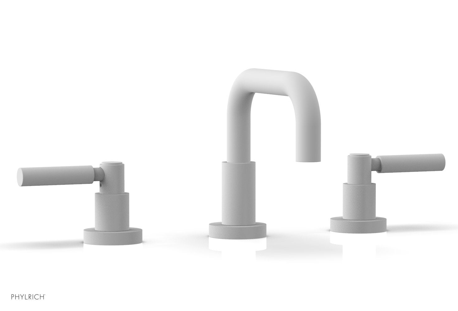 Phylrich BASIC Widespread Faucet, 6 3/8" High Spout, Lever Handles