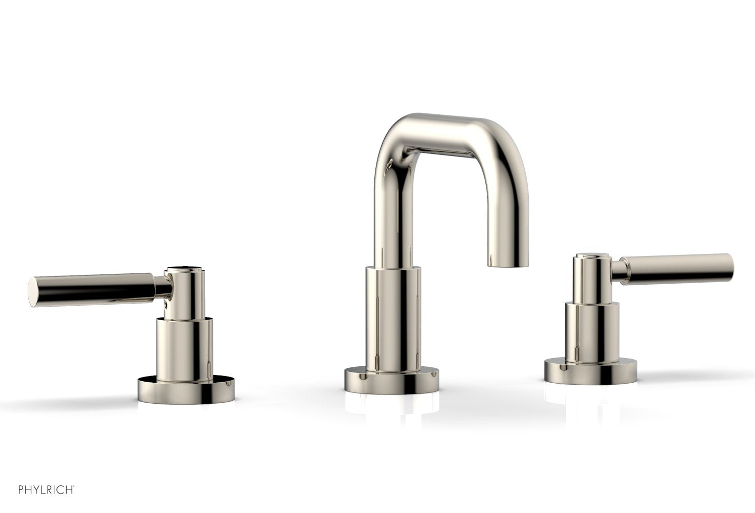 Phylrich BASIC Widespread Faucet, 6 3/8" High Spout, Lever Handles