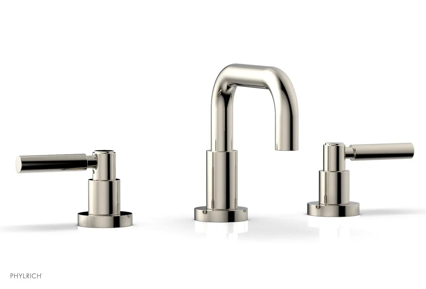 Phylrich BASIC Widespread Faucet, 6 3/8" High Spout, Lever Handles by Phylrich