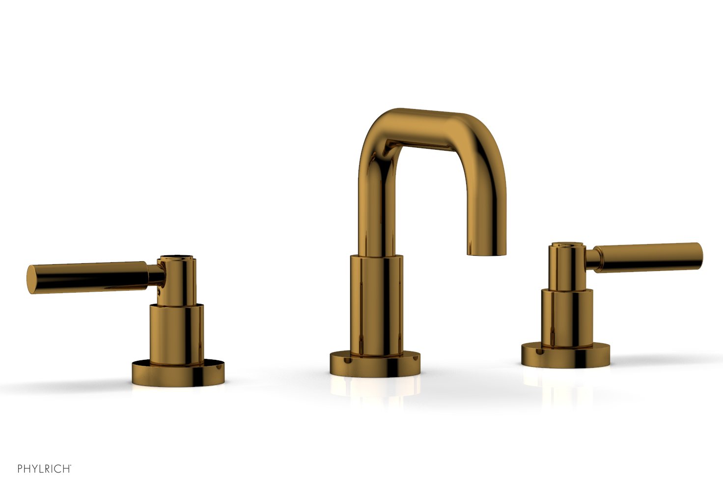 Phylrich BASIC Widespread Faucet, 6 3/8" High Spout, Lever Handles