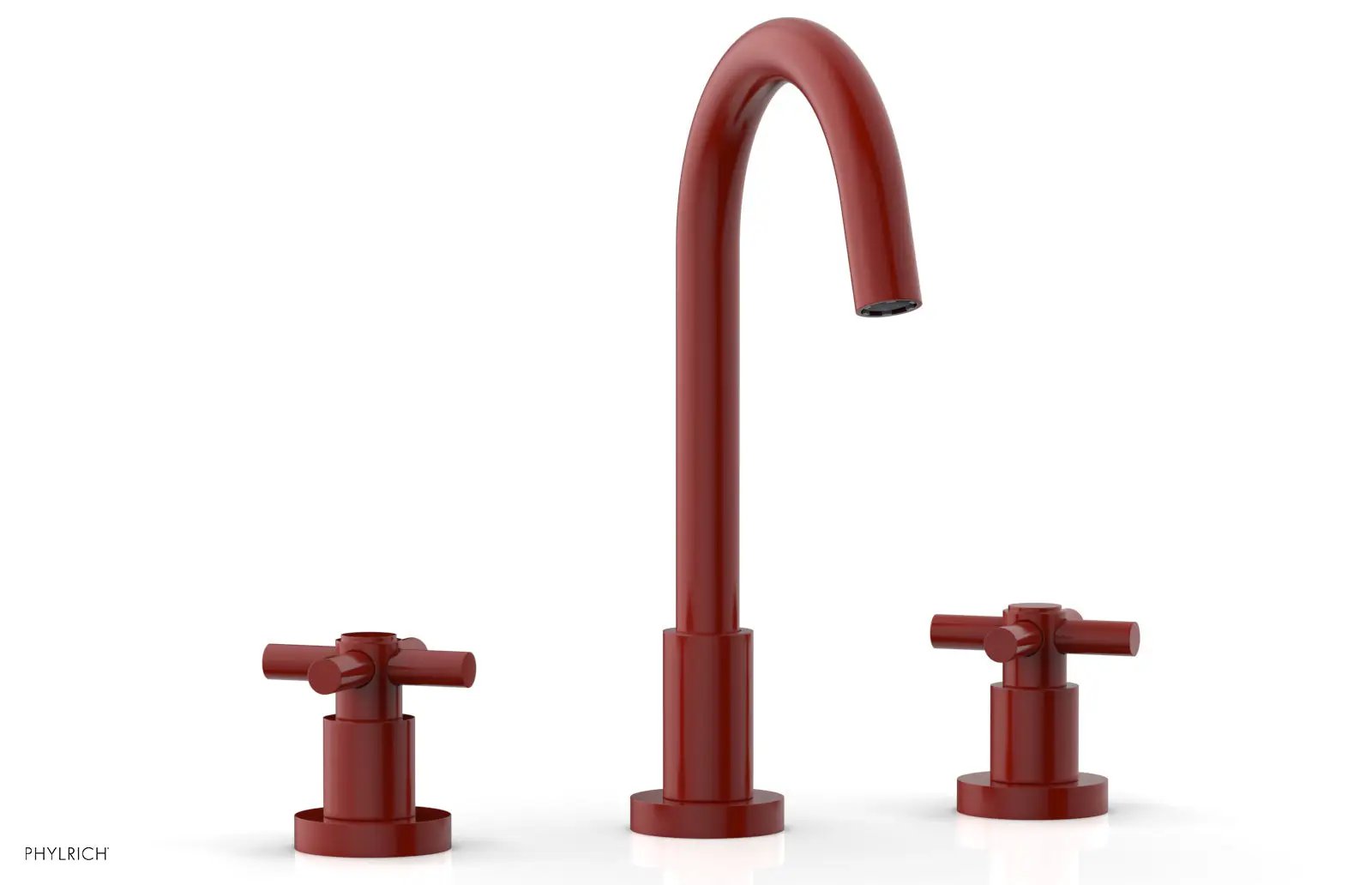 Phylrich BASIC Widespread Faucet, 10 1/2" High Spout, Tubular Cross Handles by Phylrich