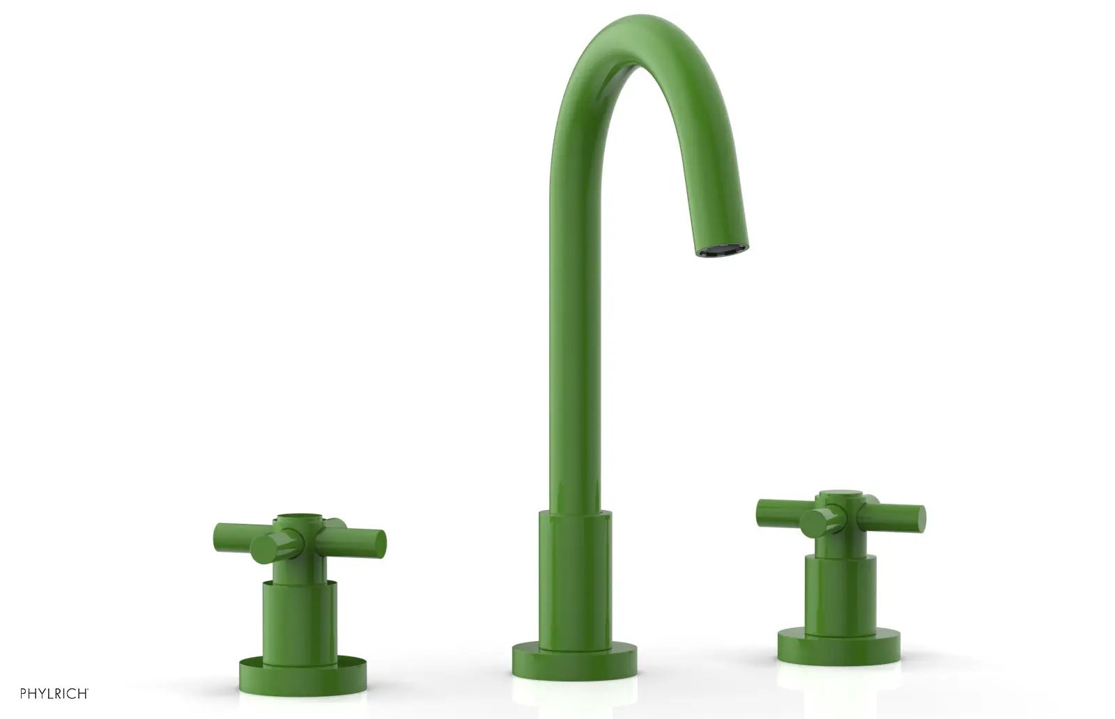 Phylrich BASIC Widespread Faucet, 10 1/2" High Spout, Tubular Cross Handles by Phylrich