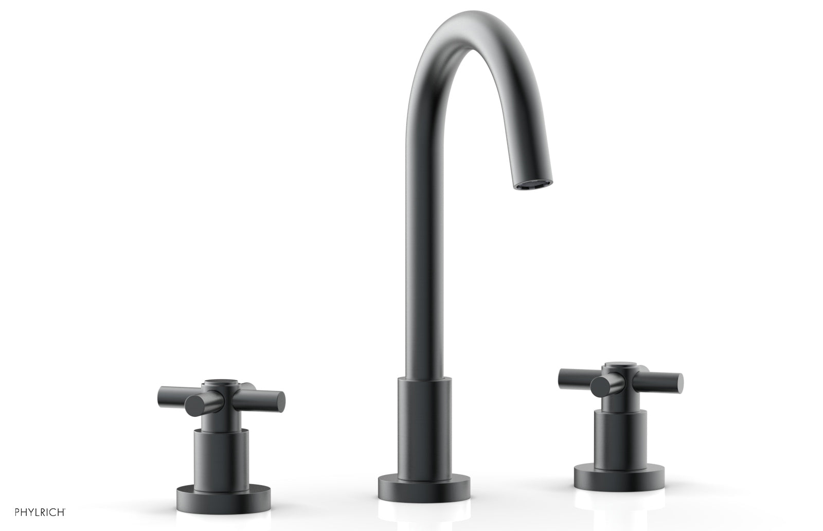 Phylrich BASIC Widespread Faucet, 10 1/2" High Spout, Tubular Cross Handles