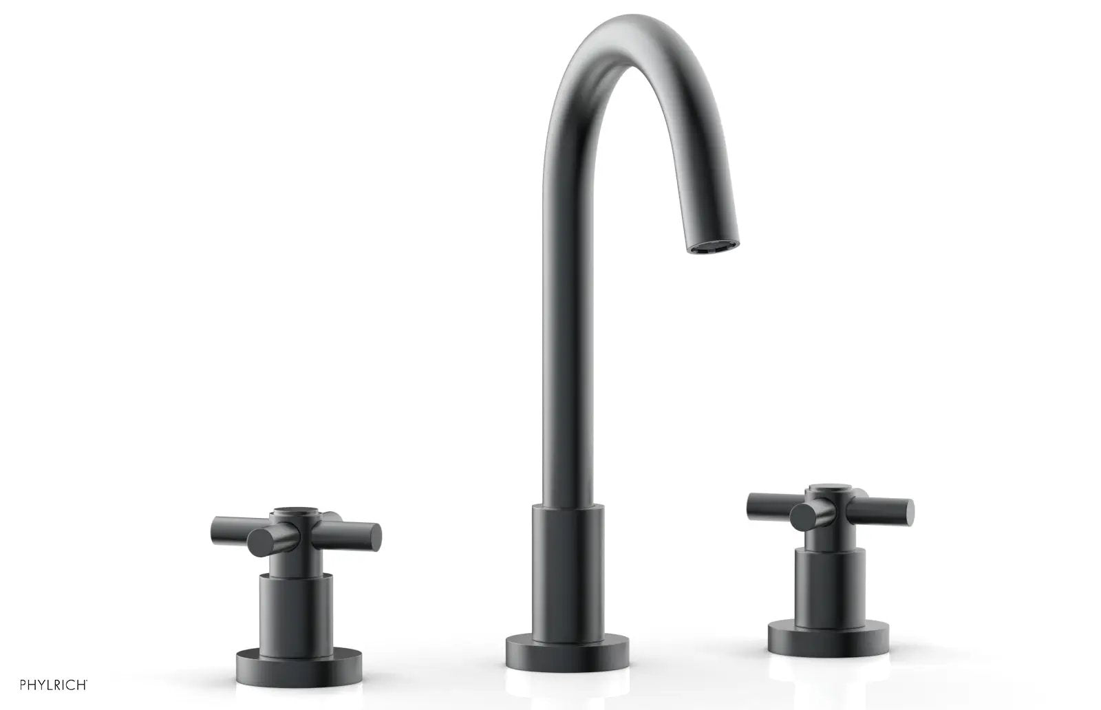Phylrich BASIC Widespread Faucet, 10 1/2" High Spout, Tubular Cross Handles by Phylrich