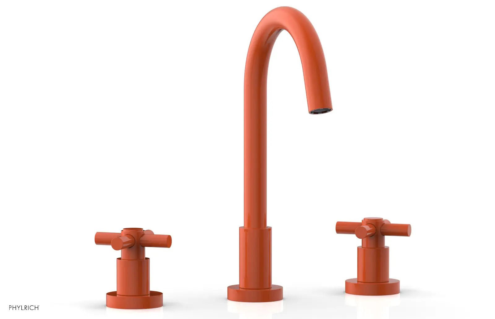Phylrich BASIC Widespread Faucet, 10 1/2" High Spout, Tubular Cross Handles by Phylrich