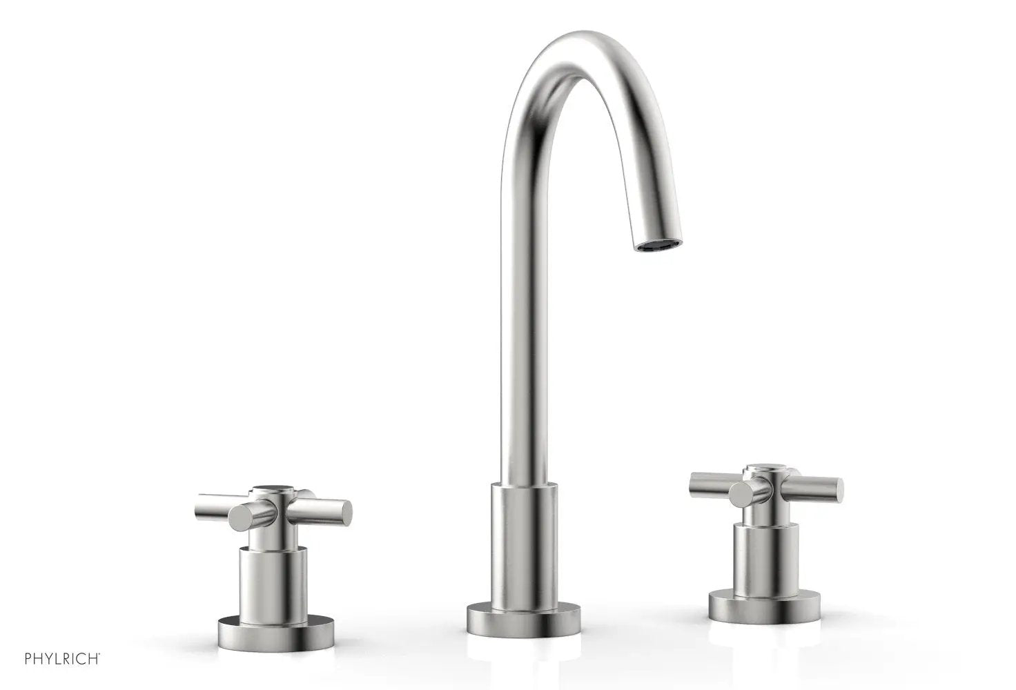 Phylrich BASIC Widespread Faucet, 10 1/2" High Spout, Tubular Cross Handles by Phylrich