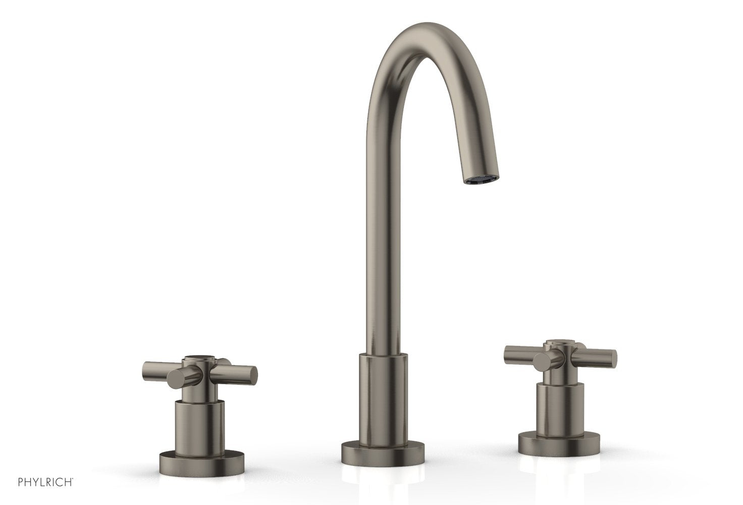 Phylrich BASIC Widespread Faucet, 10 1/2" High Spout, Tubular Cross Handles